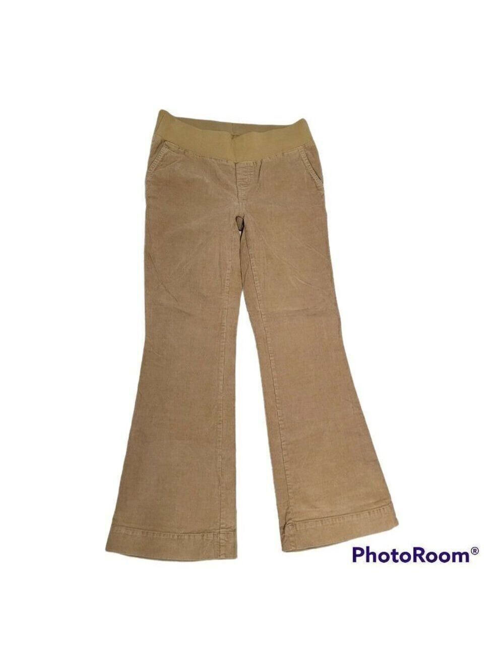 𝅺DUO Maternity Pants Size S/CH Tan Corduroy